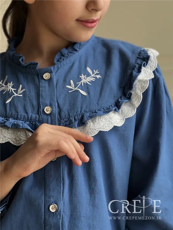 شومیز جلو گلدوزی