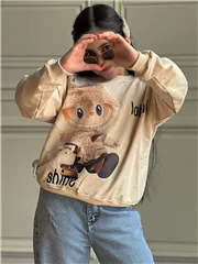 بلوز لبوبو طرح کلاه دار