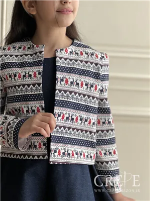 کت کراپ کتان طرح کریسمس