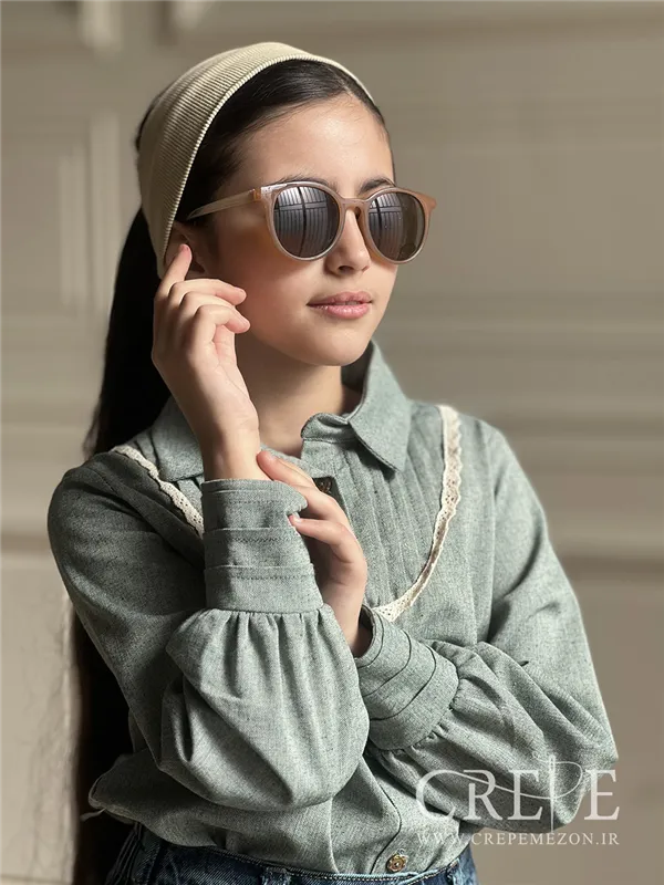 شومیز رگه دوزی لینن