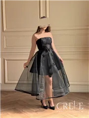 پیراهن دکلته دامن توری 