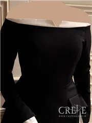 پیراهن کوتاه یقه قایقی