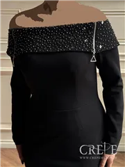 پیراهن کوتاه یقه کار شده