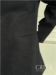 کت فوتر یقه گرد شلال دوزی