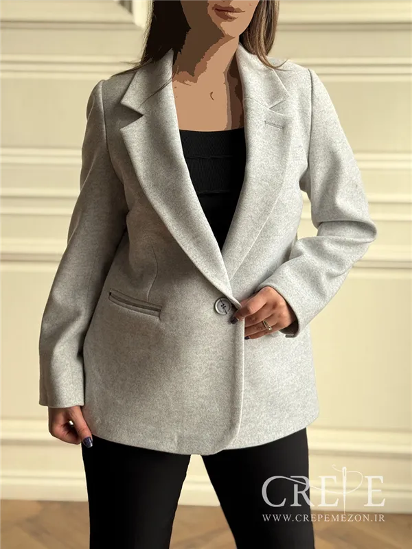 کت فوتر تک دکمه