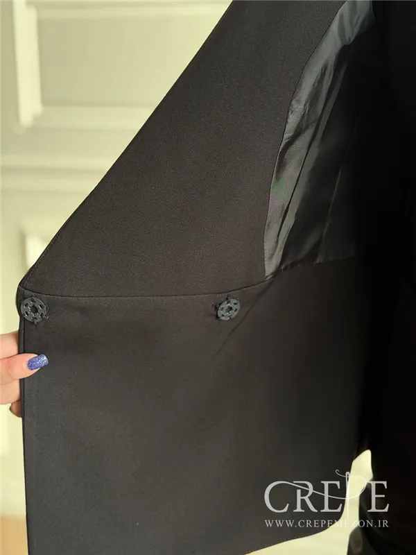 سه تیکه کت و شلوار یقه پهن تک گل