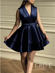 پیراهن مخمل یقه آرشال