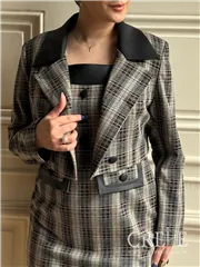 کت سارافون چهارخونه