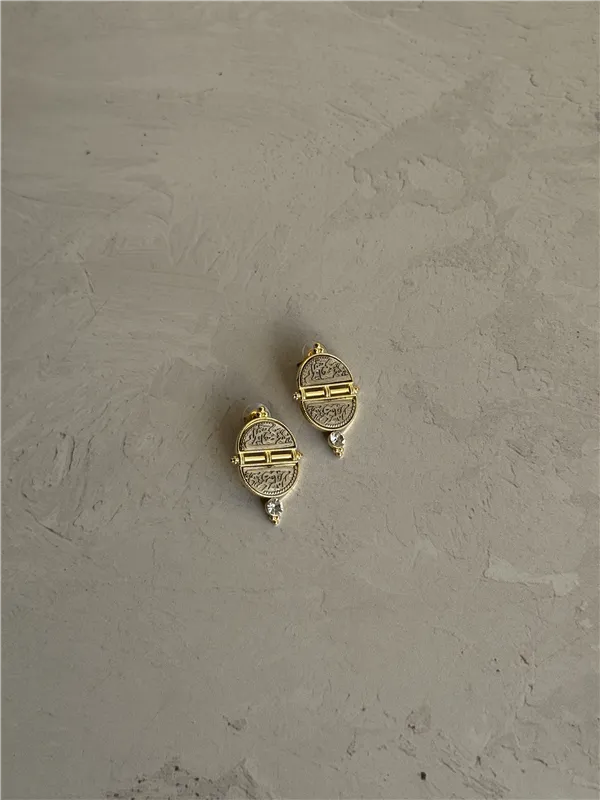 گوشواره سکه نگینی