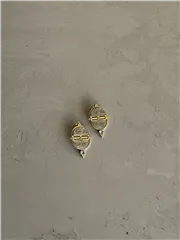 گوشواره سکه نگینی