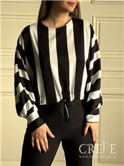 شومیز کیمونو طرحدار جلو گره ای