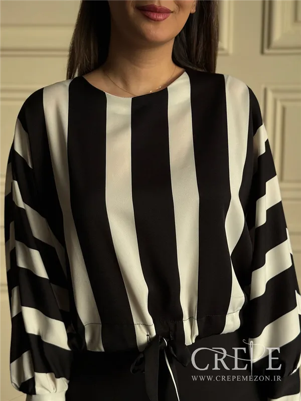 شومیز کیمونو طرحدار جلو گره ای