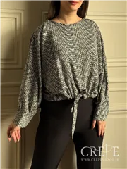 شومیز کیمونو طرحدار جلو گره ای