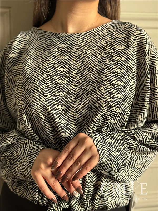 شومیز کیمونو طرحدار جلو گره ای