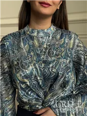 کراپ شومیز کرپ حریر زرباف