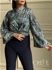 کراپ شومیز کرپ حریر زرباف