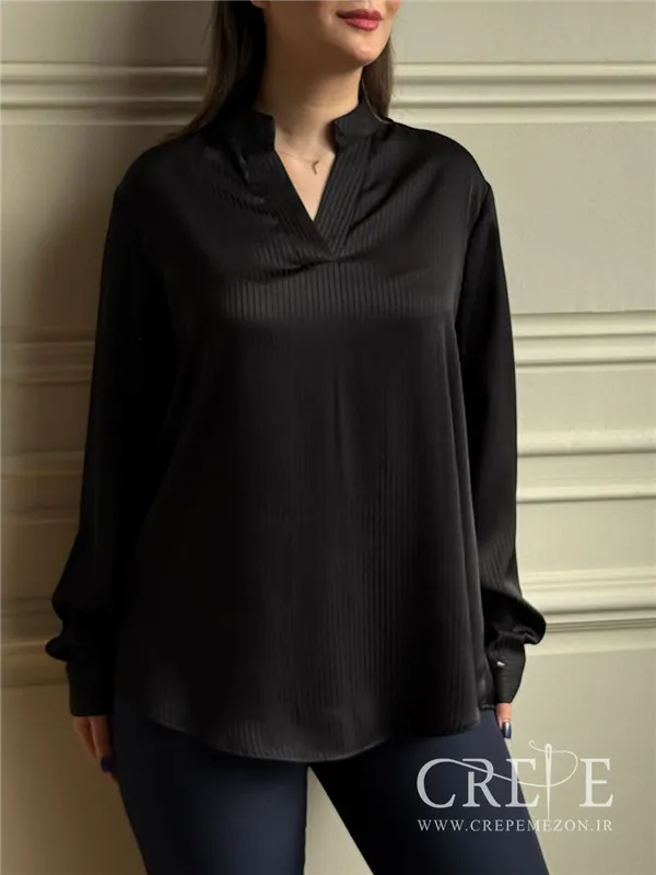 شومیز یقه هفت راه راه