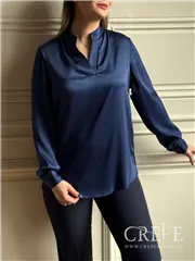 شومیز یقه هفت راه راه