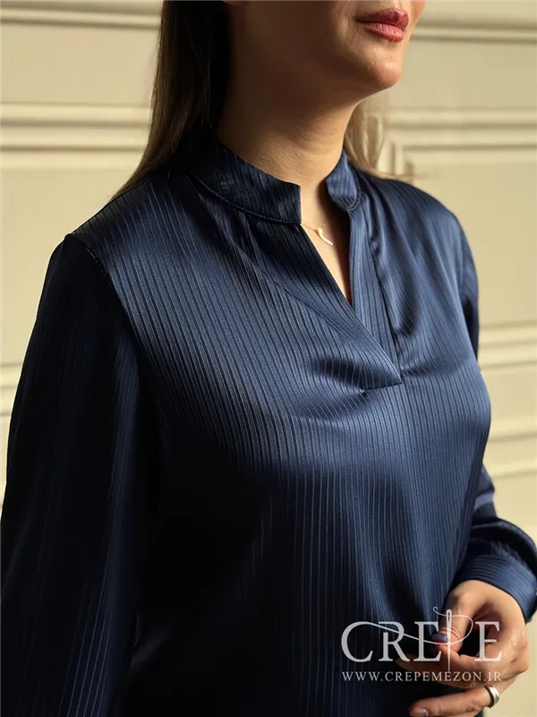 شومیز یقه هفت راه راه