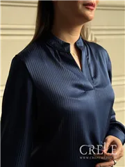 شومیز یقه هفت راه راه