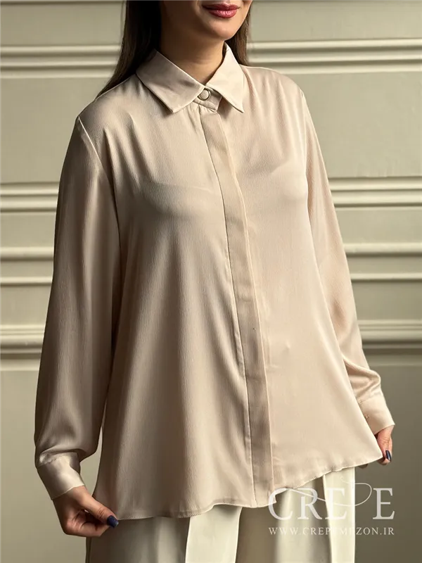 شومیز دکمه مخفی جولیا