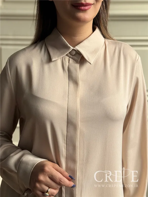 شومیز دکمه مخفی جولیا