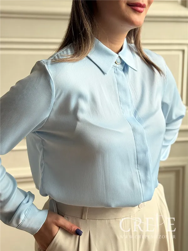 شومیز دکمه مخفی جولیا