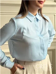 شومیز دکمه مخفی جولیا