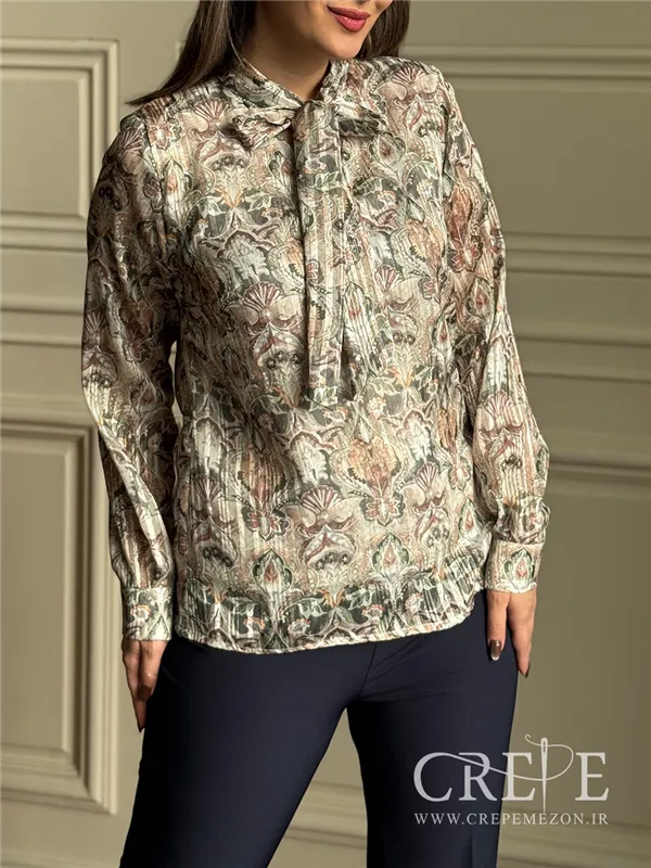 شومیز حریر شاین کرواتی