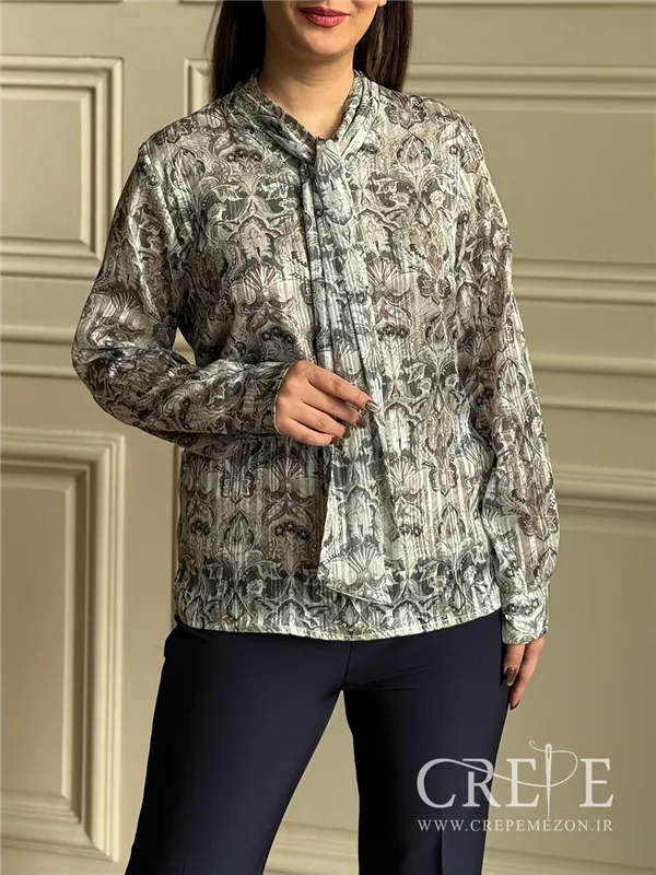 شومیز حریر شاین کرواتی 