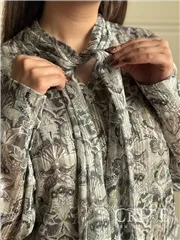 شومیز حریر شاین کرواتی 