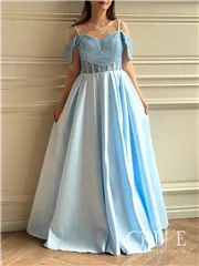 ماکسی دکلته پولکی ساتن آمریکایی