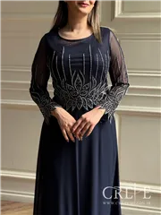 ماکسی سنگدوزی سایزبزرگ لاله