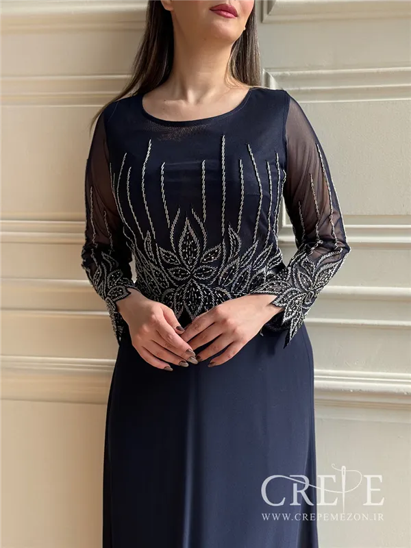 ماکسی سنگدوزی سایزبزرگ لاله