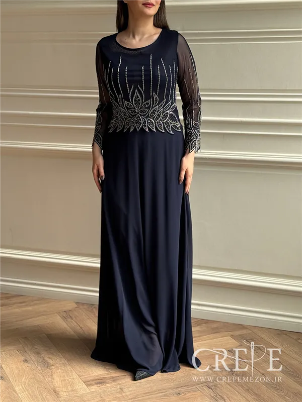 ماکسی سنگدوزی سایزبزرگ لاله