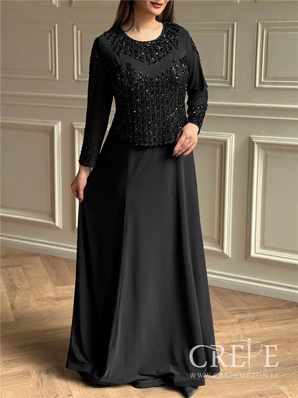 ماکسی سایز بزرگ پولکی نساء