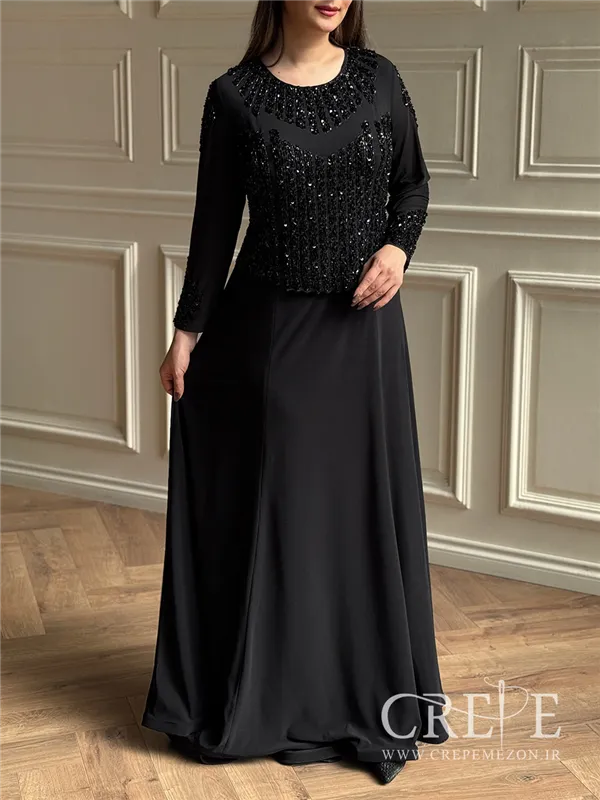 ماکسی سایز بزرگ پولکی نساء