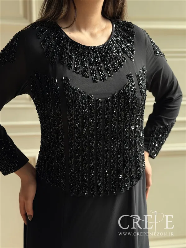 ماکسی سایز بزرگ پولکی نساء