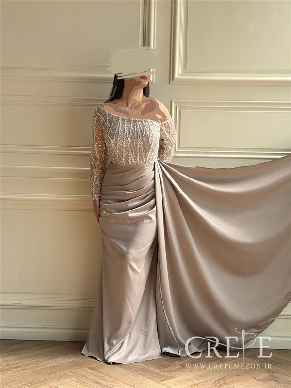 ماکسی آستین سنگدوزی رزا