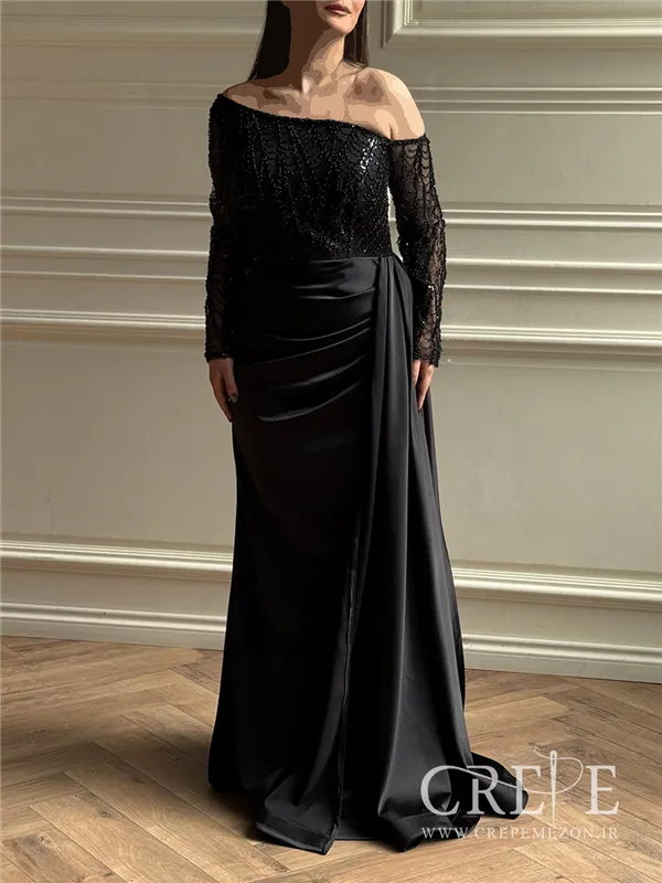 ماکسی آستین سنگدوزی رزا