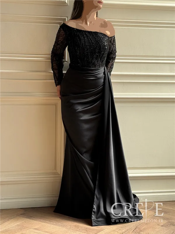 ماکسی آستین سنگدوزی رزا