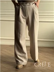 شلوار بگ پیله دار فوتر کمربند دار قد 110