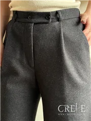 شلوار بگ پیله دار فوتر کمربند دار قد 110