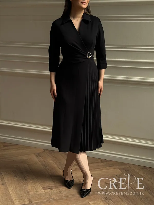 پیراهن یقه دار بغل پلیسه 