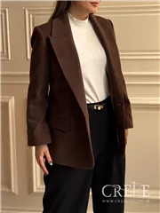 کت یقه بلیزری آستین پاکتی