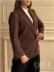 کت یقه بلیزری آستین پاکتی