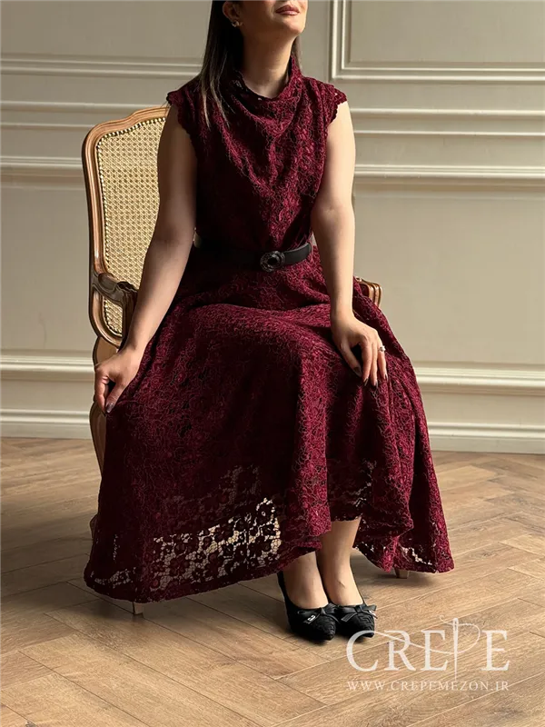 پیراهن حلقه آستین گیپور