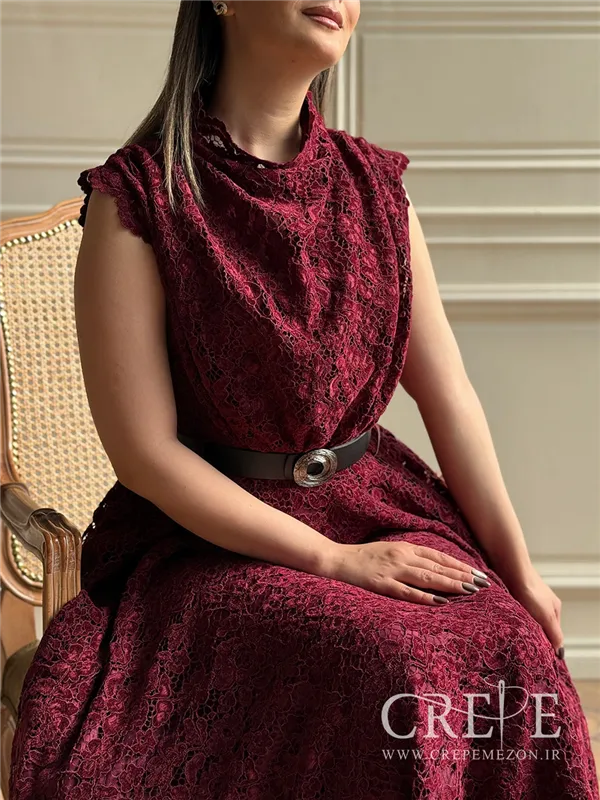 پیراهن حلقه آستین گیپور