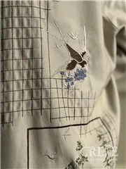 بارانی کتان چهارخانه گوزن