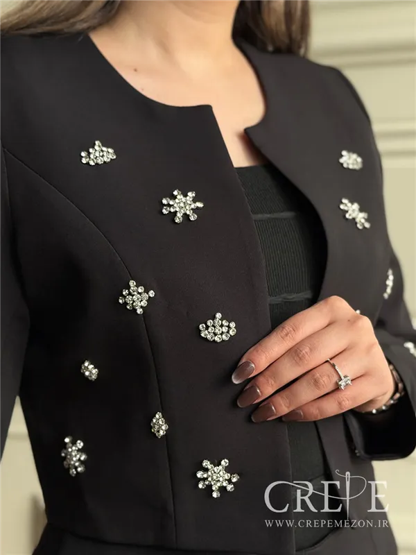 کت شلوار نگین دوزی خورشیدی